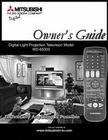 Mitsubishi WD65000 TV Operating Manual